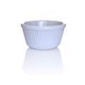 White - 2 oz. Fluted Melamine Ramekin - 12/pack