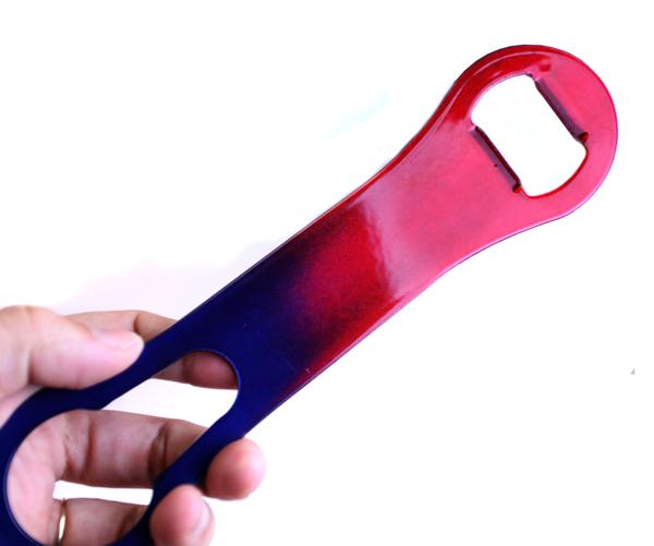 Blue and Red Color Fusion V-Rod® Bottle Opener