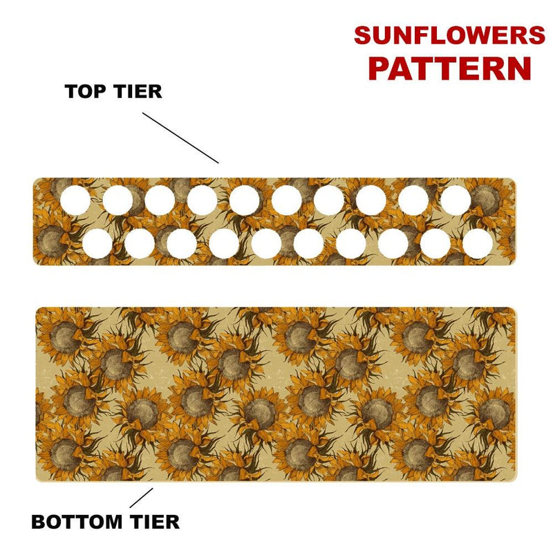 CHOOSE YOUR PATTERN - Counter Caddies™ - 24 INCH STRAIGHT UNIT w/ K-Cup Holes