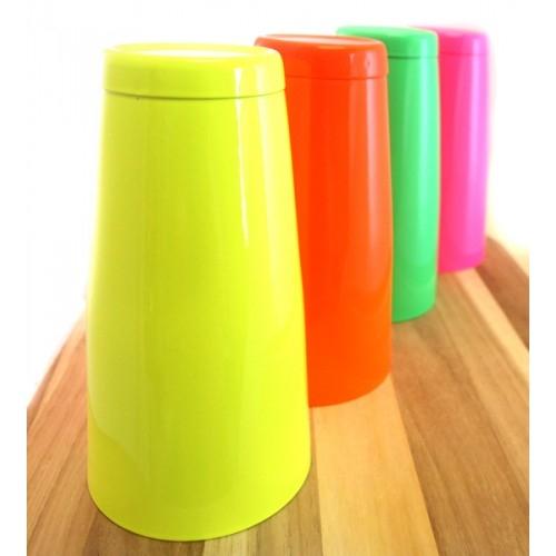 28 oz. Neon Weighted Powder Coated Shaker - Irregular