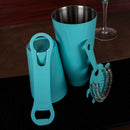 4 piece Bar Set with V rod - Mint Blue