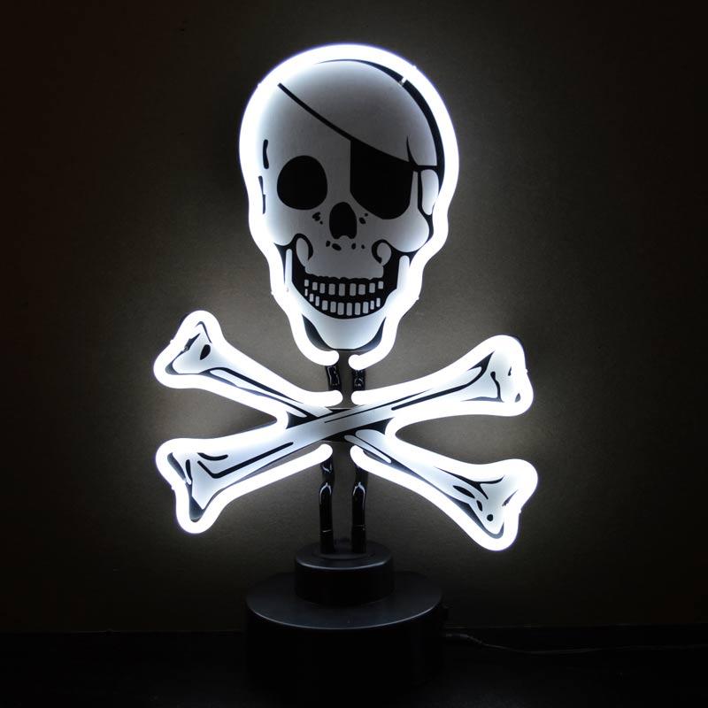 NEON Sculpture - Skull and Crossbones