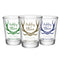 CUSTOMIZABLE - 1.75oz Clear Wedding Shot Glass - Antlers (Version 2)