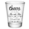 CUSTOMIZABLE Clear Wedding Shot Glass - Cheers - 1.75oz