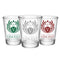 CUSTOMIZABLE Clear Wedding Shot Glass - Crest (Version 1) - 1.75oz