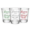 CUSTOMIZABLE - 1.75oz Clear Wedding Shot Glass - Simplistic