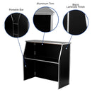 Portable Bar - 4 ft. Black Laminate