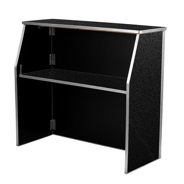 Portable Bar - 4 ft. Black Marble Laminate