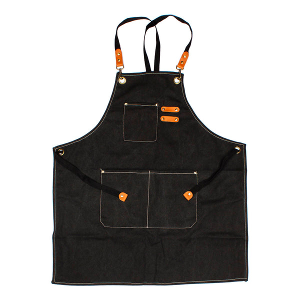 BarConic® Black Canvas Apron w/ Adjustable Straps