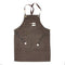 BarConic® Dark Grey Canvas Apron w/ Adjustable Straps