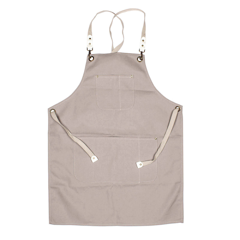 BarConic® Grey Canvas Apron w/ Adjustable Straps