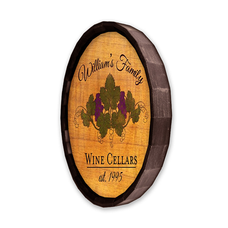 Barrel Top Tavern Sign - Wine Cellar