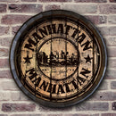 Barrel Top Tavern Sign - Manhattan Stamp