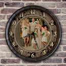 CUSTOMIZE - Rustic Wooden Clock - Family Theme - Multiple Sizes