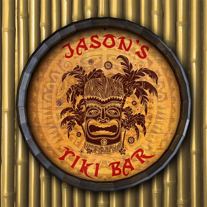 Barrel Top Tavern Sign - Tiki Bar