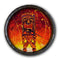 Wood Barrel Top Sign/Clock - Tiki Hot Lava