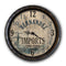 Vintage Imports - Custom Wood Barrel Top Clock