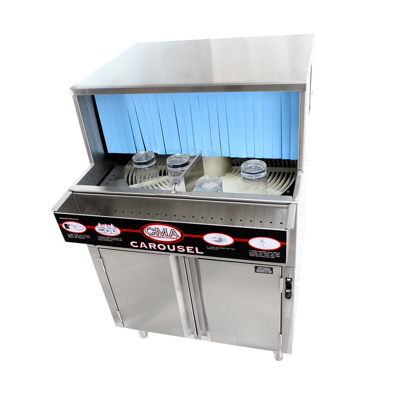 CMA Low Temp Under Counter Glasswasher w/ 3.0 kW Electric Tank Heater & Circular Conveyor