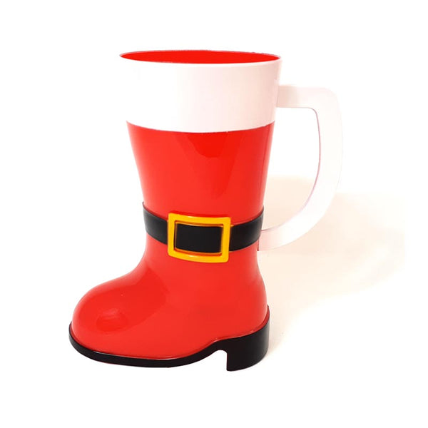 Santa Boot Mug - Plastic - 10 ounce