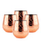 Stemless Wine Glass - Copper Etched - Set of 4