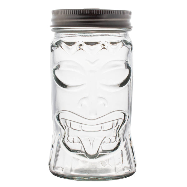 Tiki Mason Jar w/lid - 16 ounce - BarConic®