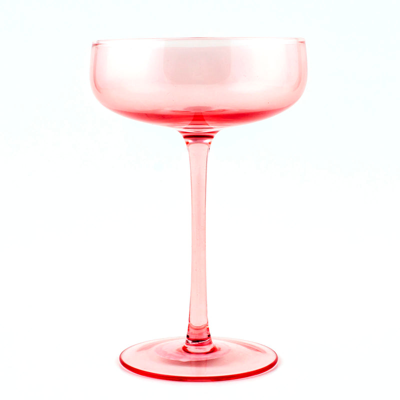 8 ounce - Mid Century Champagne Coupe - Blush