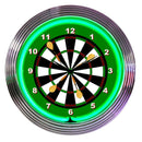 Darts Neon Clock - 15" Diameter