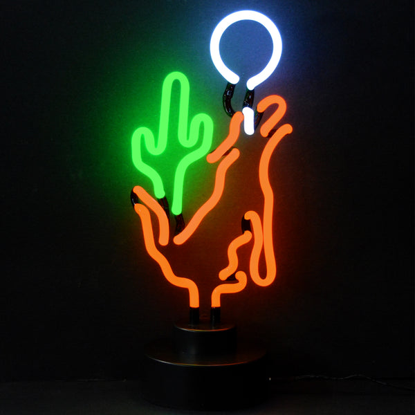 Neon Sculpture - Coyote Moon Cactus