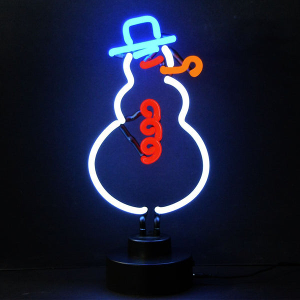 Snowman Neon Sign