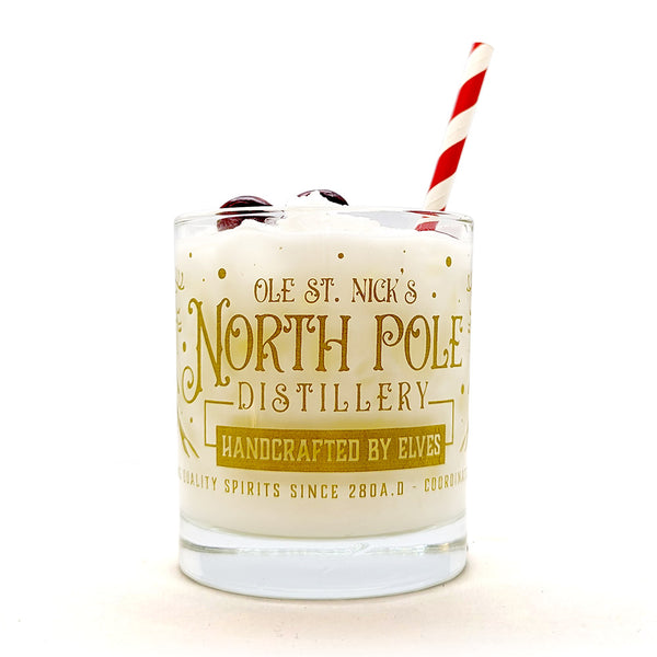 North Pole Distillery Christmas Cocktail Glass - 10 ounce