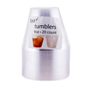 Plastic Tumblers - 20 pack -  9 ounce