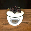 Digital Glass Top Kitchen Scale - White