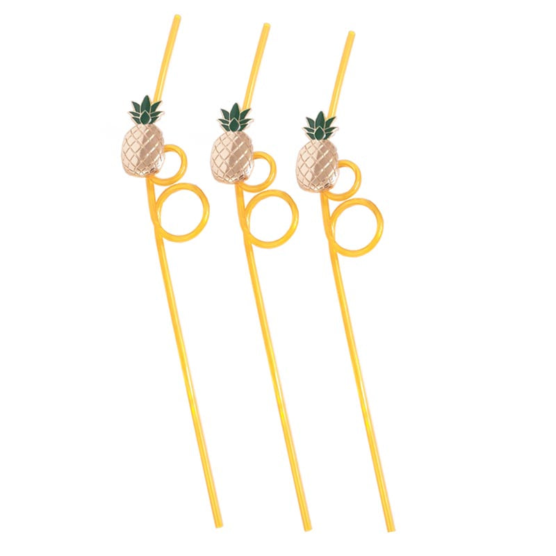 Pineapple Twist Straws