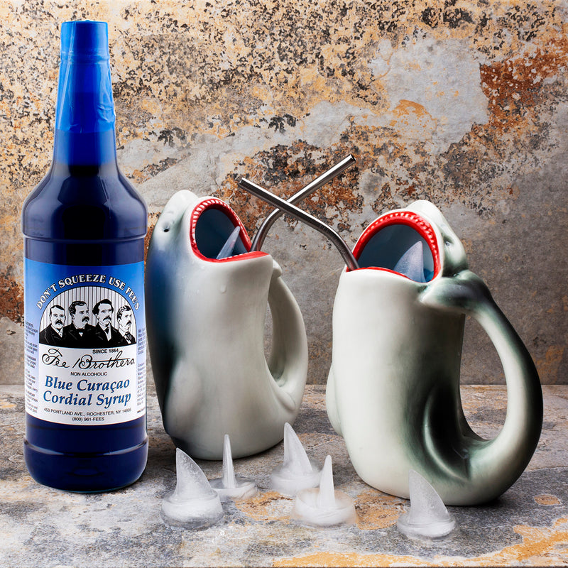 Shark Bite Tiki Drinkware Set