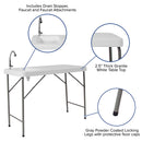 Foldable Portable Outdoor Sink/Table Combination