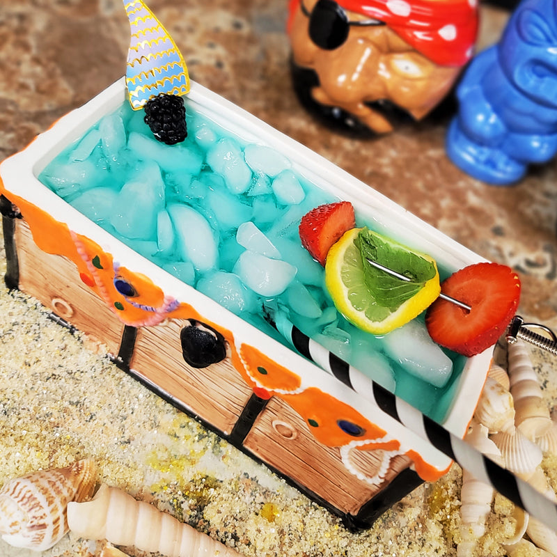 BarConic Tiki Drinkware - Treasure Chest - 26 Oz