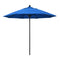 California Umbrella 9' Pole Push Lift SUNBRELLA With Black Aluminum Pole - Royal Blue Fabric