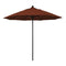 California Umbrella 9' Pole Push Lift SUNBRELLA With Black Aluminum Pole - Terracotta Fabric