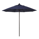 California Umbrella 9' Pole Push Lift SUNBRELLA With Bronze Aluminum Pole - Navy Fabric