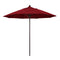 California Umbrella 9' Pole Push Lift SUNBRELLA With Bronze Aluminum Pole - Red Fabric