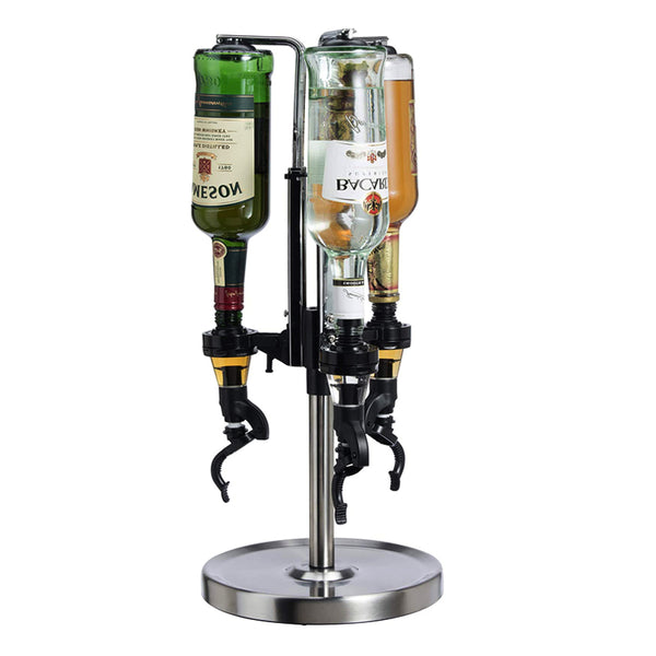 PROFESSIONAL 3 BOTTLE REVOLVING LIQUOR DISPENSER