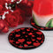 Round Foam Coaster - Hearts Design - 4 Inch