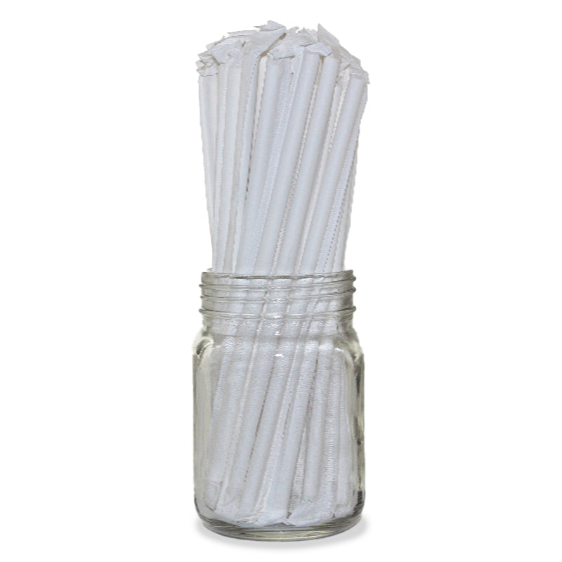 Eco Friendly Wrapped Paper Straws - (200 Pack)