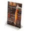 Acrylic Tabletop Menu Card Holder 