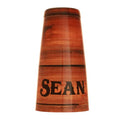 ADD YOUR NAME - Cocktail Shaker Tin - 28 oz weighted - Wood- Rim Facing Down