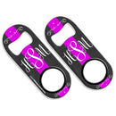 ADD YOUR NAME Mini Bottle Opener - Monogram Chalk Style - Pink