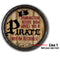 Pirate Custom Wood Barrel Top Sign