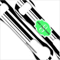 ADD YOUR NAME V-Rod® Bottle Opener – Stripes - Green