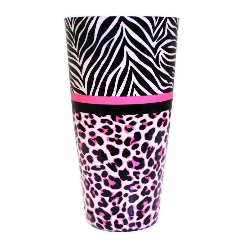 Cocktail Shaker Tin - Printed Designer Series - 28oz weighted - Girly Animal Print