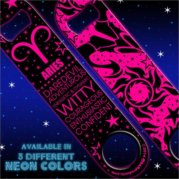 Kolorcoat™ Zodiac Speed Bottle Opener - ARIES - PINK